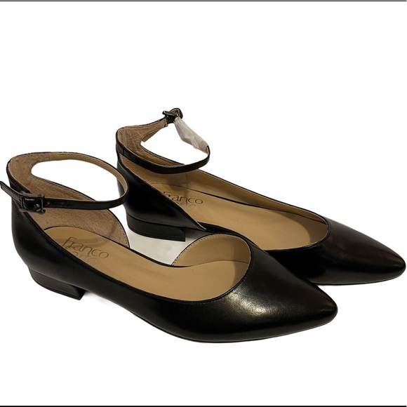 Franco Sarto Shoes - NIB FRANCO SARTO Slides Black Leather Dress Shoes